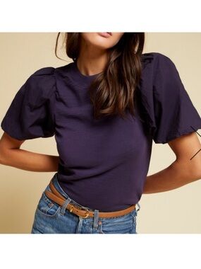 Nation LTD Puff Sleeve Tee in purple